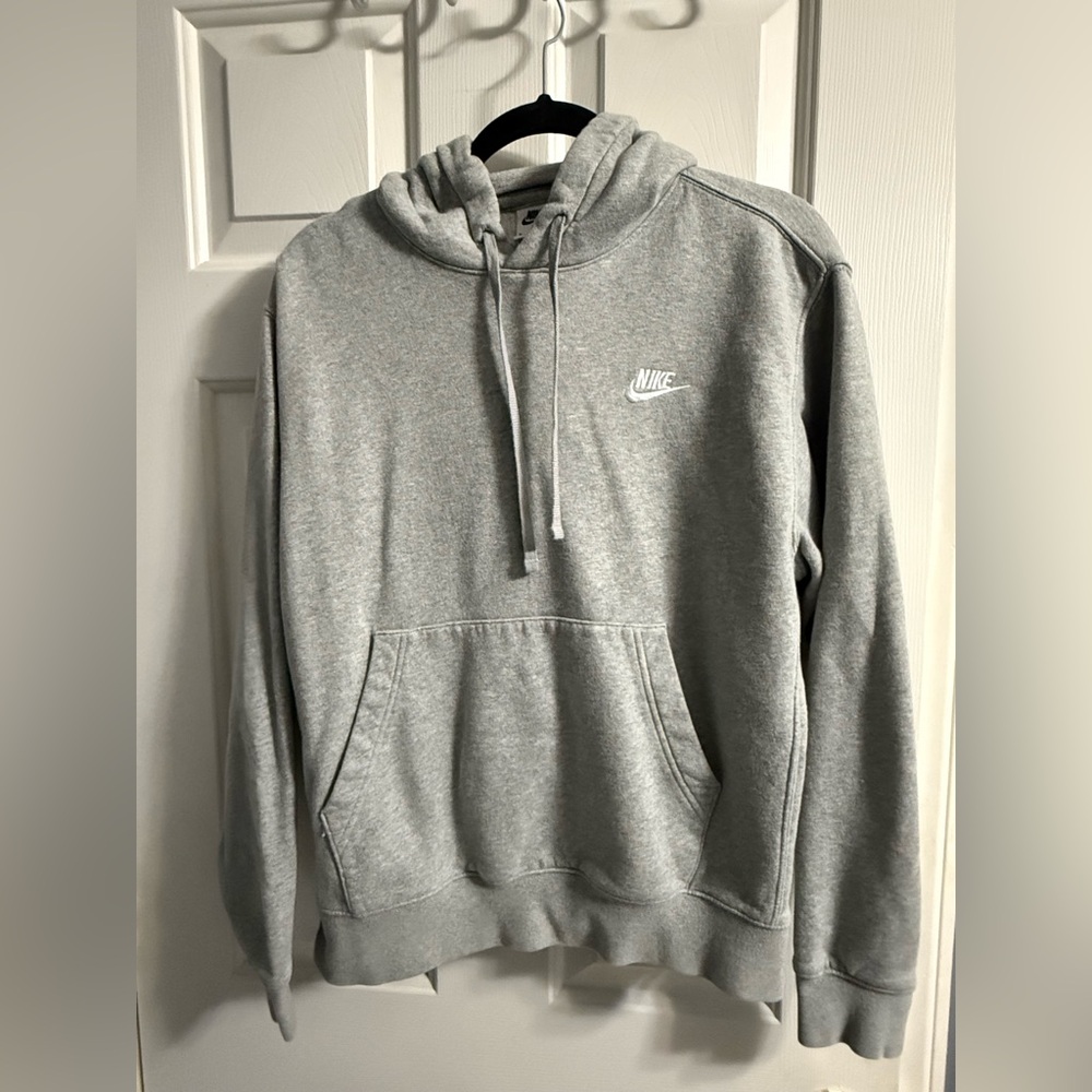 Nike Pullover Fleece Hoodie Size Medium, gray